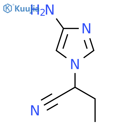 2-(4-amino-1H-imidazol-1-yl)butanenitrile structure