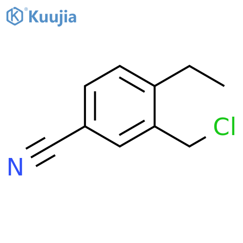 3-(chloromethyl)-4-ethylbenzonitrile structure