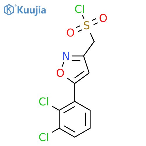 5-(2,3-dichlorophenyl)-1,2-oxazol-3-ylmethanesulfonyl chloride structure