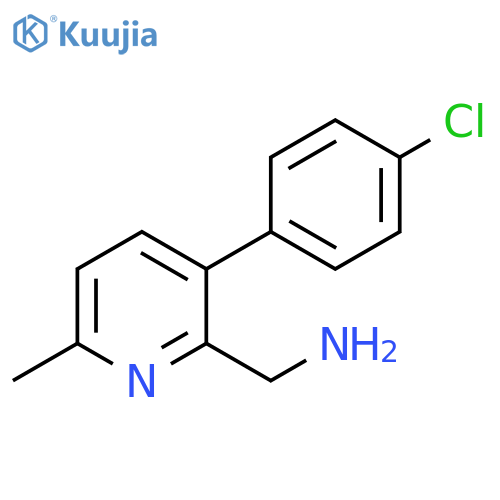 2-Pyridinemethanamine, 3-(4-chlorophenyl)-6-methyl- structure