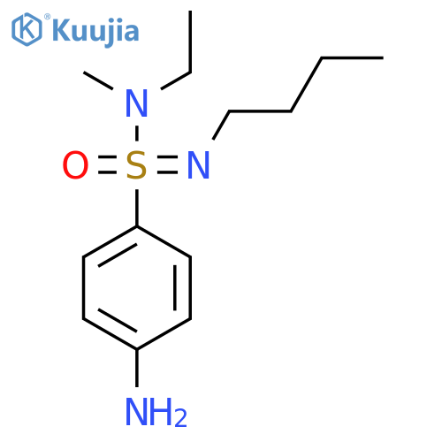 4-amino-N-butyl-N-ethyl-N-methylbenzene-1-sulfonoimidamide structure