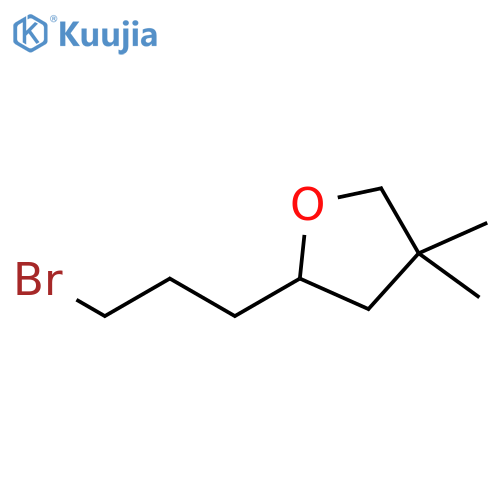 Furan, 2-(3-bromopropyl)tetrahydro-4,4-dimethyl- structure