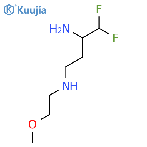 (3-Amino-4,4-difluorobutyl)(2-methoxyethyl)amine structure