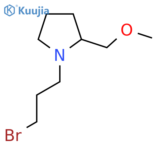 1-(3-Bromopropyl)-2-(methoxymethyl)pyrrolidine structure