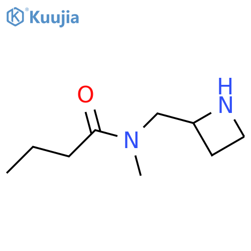 N-[(azetidin-2-yl)methyl]-N-methylbutanamide structure