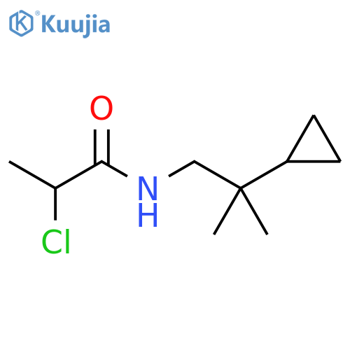 Propanamide, 2-chloro-N-(2-cyclopropyl-2-methylpropyl)- structure
