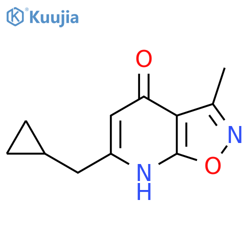 6-(Cyclopropylmethyl)-3-methyl-[1,2]oxazolo[5,4-b]pyridin-4-ol structure