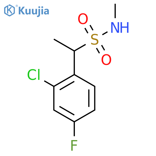 1-(2-chloro-4-fluorophenyl)-N-methylethanesulfonamide structure