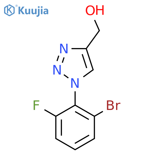 [1-(2-bromo-6-fluorophenyl)-1H-1,2,3-triazol-4-yl]methanol structure