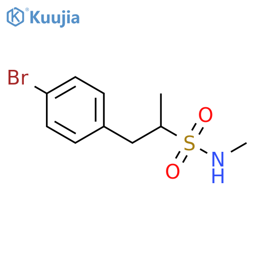 Benzeneethanesulfonamide, 4-bromo-N,α-dimethyl- structure