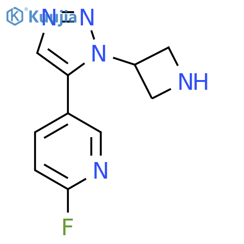 5-[1-(azetidin-3-yl)-1H-1,2,3-triazol-5-yl]-2-fluoropyridine structure