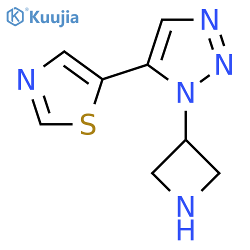 1-(azetidin-3-yl)-5-(1,3-thiazol-5-yl)-1H-1,2,3-triazole structure