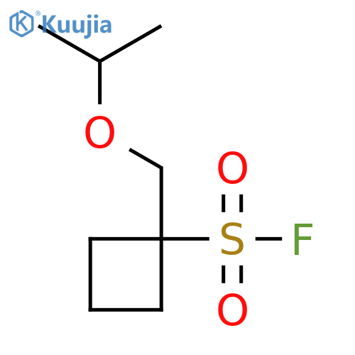 1-[(Propan-2-yloxy)methyl]cyclobutane-1-sulfonyl fluoride structure