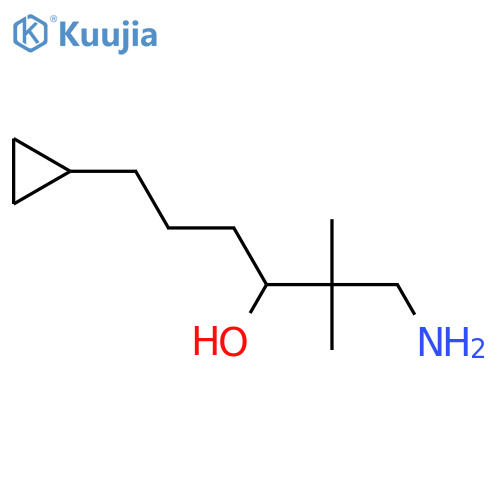 Cyclopropanebutanol, α-(2-amino-1,1-dimethylethyl)- structure