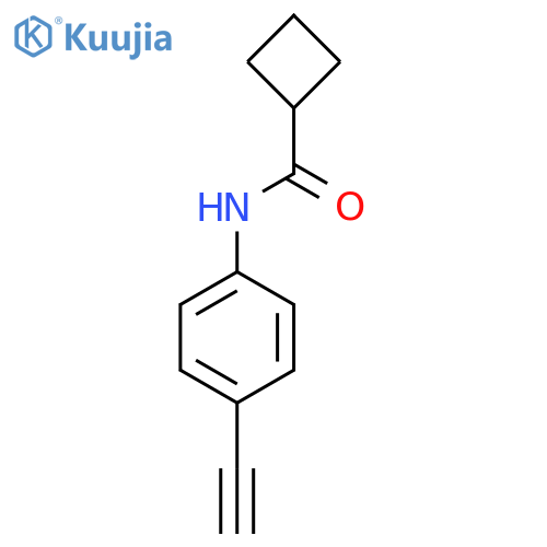 N-(4-ethynylphenyl)cyclobutanecarboxamide structure