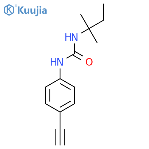 1-(4-Ethynylphenyl)-3-(2-methylbutan-2-yl)urea structure