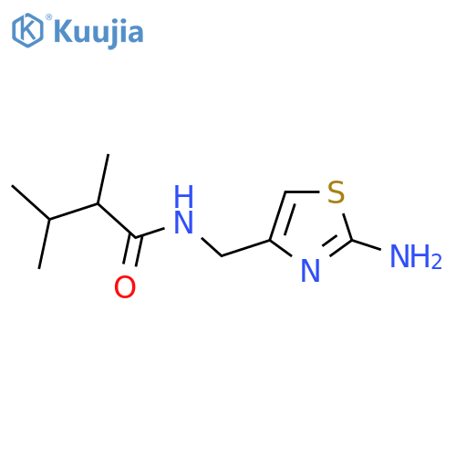 N-[(2-amino-1,3-thiazol-4-yl)methyl]-2,3-dimethylbutanamide structure