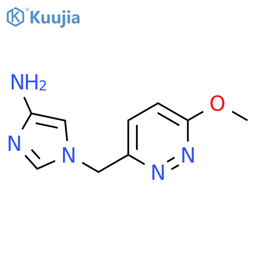 1-(6-methoxypyridazin-3-yl)methyl-1H-imidazol-4-amine structure