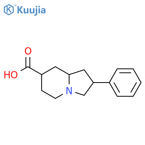 2-phenyl-octahydroindolizine-7-carboxylic acid structure