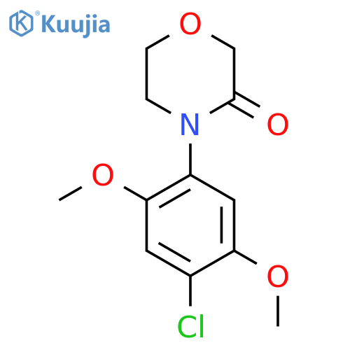 4-(4-chloro-2,5-dimethoxyphenyl)morpholin-3-one structure