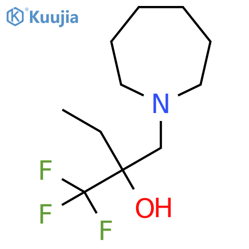 1H-Azepine-1-ethanol, α-ethylhexahydro-α-(trifluoromethyl)- structure