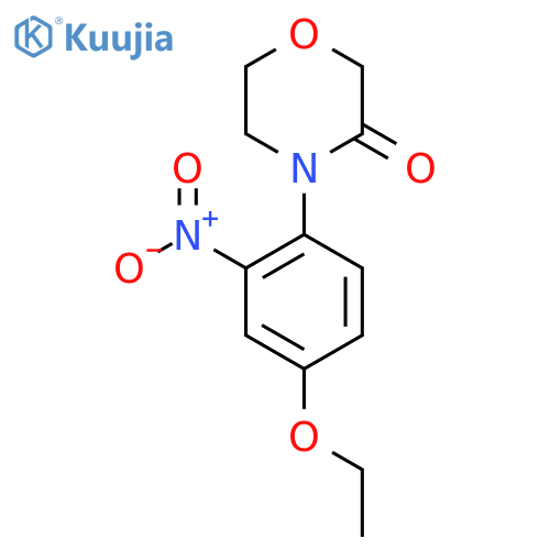 4-(4-ethoxy-2-nitrophenyl)morpholin-3-one structure