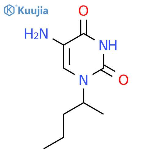5-amino-1-(pentan-2-yl)-1,2,3,4-tetrahydropyrimidine-2,4-dione structure