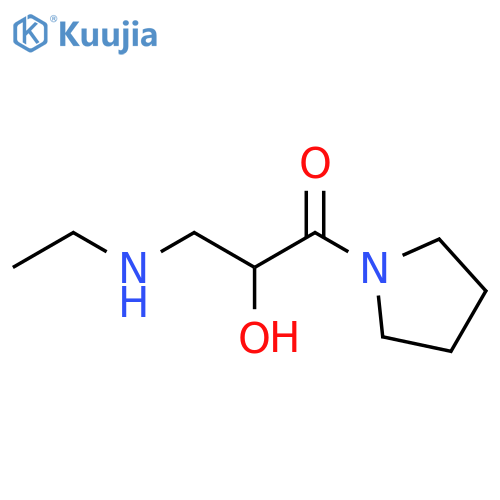 1-Propanone, 3-(ethylamino)-2-hydroxy-1-(1-pyrrolidinyl)- structure