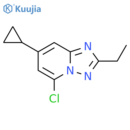 5-chloro-7-cyclopropyl-2-ethyl-1,2,4triazolo1,5-apyridine structure