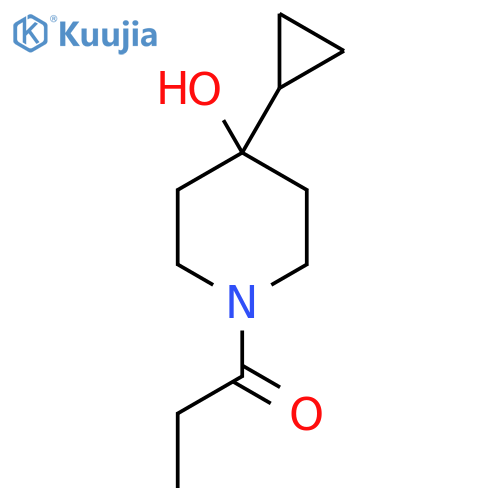 1-(4-Cyclopropyl-4-hydroxypiperidin-1-yl)propan-1-one structure