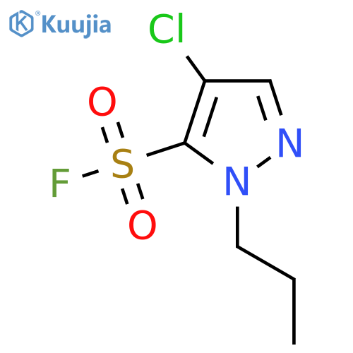 4-chloro-1-propyl-1H-pyrazole-5-sulfonyl fluoride structure