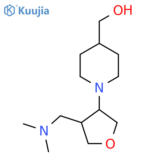 (1-{4-[(Dimethylamino)methyl]oxolan-3-yl}piperidin-4-yl)methanol structure
