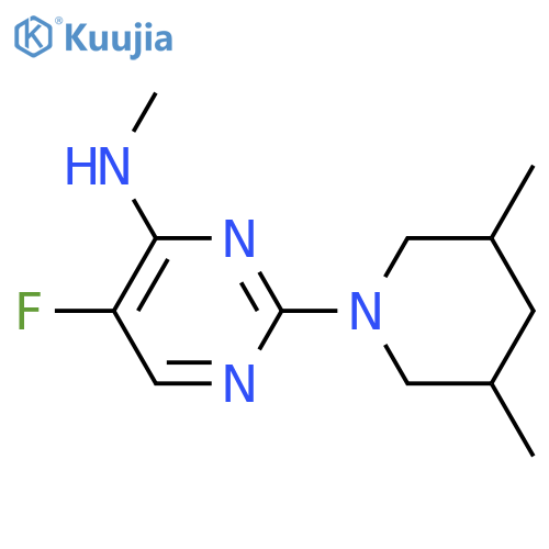 2-(3,5-dimethylpiperidin-1-yl)-5-fluoro-N-methylpyrimidin-4-amine structure