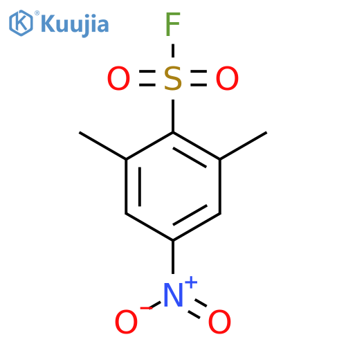 2,6-Dimethyl-4-nitrobenzene-1-sulfonyl fluoride structure