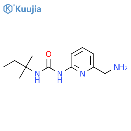1-[6-(Aminomethyl)pyridin-2-yl]-3-(2-methylbutan-2-yl)urea structure
