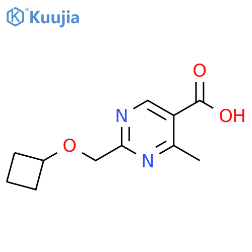 5-Pyrimidinecarboxylic acid, 2-[(cyclobutyloxy)methyl]-4-methyl- structure