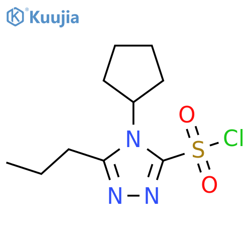 4-cyclopentyl-5-propyl-4H-1,2,4-triazole-3-sulfonyl chloride structure