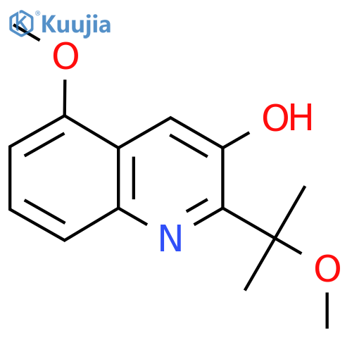 5-Methoxy-2-(2-methoxypropan-2-yl)quinolin-3-ol structure