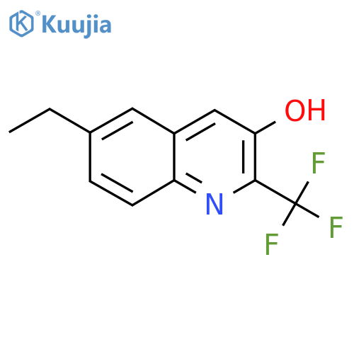 6-Ethyl-2-(trifluoromethyl)quinolin-3-ol structure