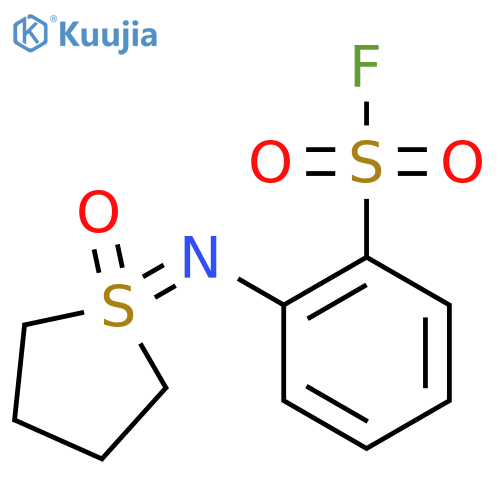 2-[(1-Oxo-1lambda6-thiolan-1-ylidene)amino]benzene-1-sulfonyl fluoride structure