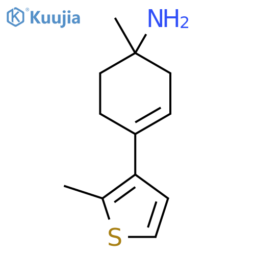 1-Methyl-4-(2-methylthiophen-3-yl)cyclohex-3-en-1-amine structure