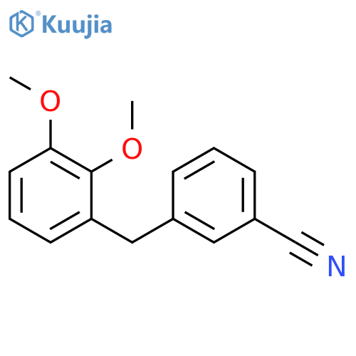 Benzonitrile, 3-[(2,3-dimethoxyphenyl)methyl]- structure
