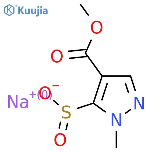 sodium 4-(methoxycarbonyl)-1-methyl-1H-pyrazole-5-sulfinate structure