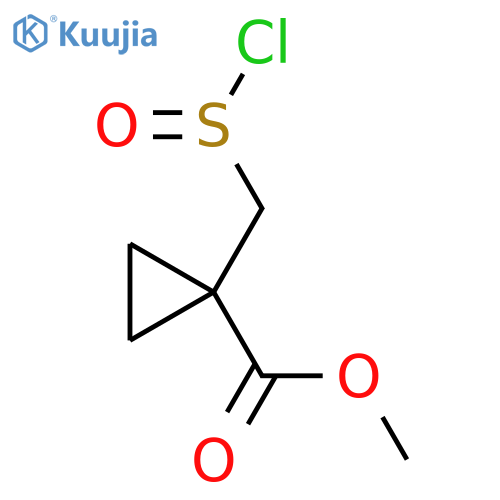 Methyl 1-[(chlorosulfinyl)methyl]cyclopropane-1-carboxylate structure