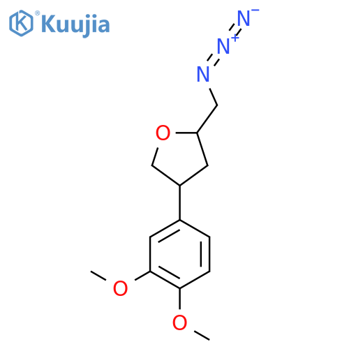 2-(Azidomethyl)-4-(3,4-dimethoxyphenyl)oxolane structure