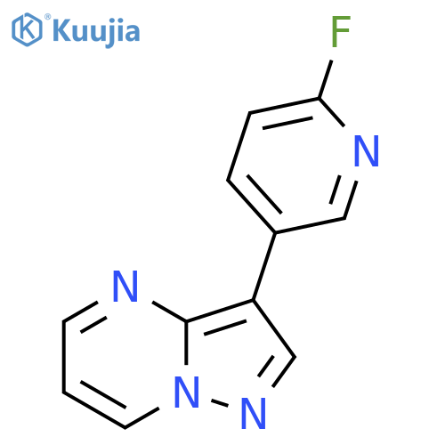 2-Fluoro-5-{pyrazolo[1,5-a]pyrimidin-3-yl}pyridine structure