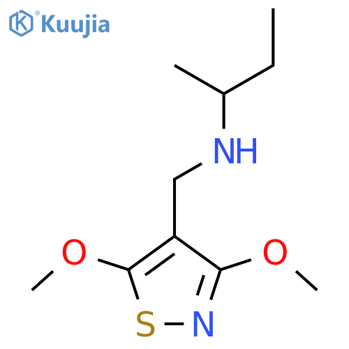 (Butan-2-yl)[(dimethoxy-1,2-thiazol-4-yl)methyl]amine structure