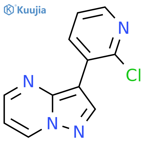 2-Chloro-3-{pyrazolo[1,5-a]pyrimidin-3-yl}pyridine structure