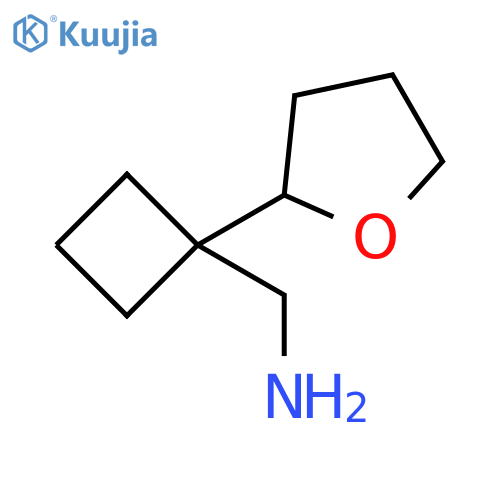[1-(oxolan-2-yl)cyclobutyl]methanamine structure