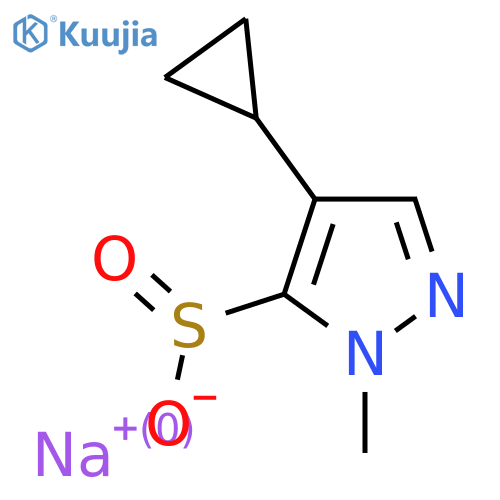 sodium 4-cyclopropyl-1-methyl-1H-pyrazole-5-sulfinate structure